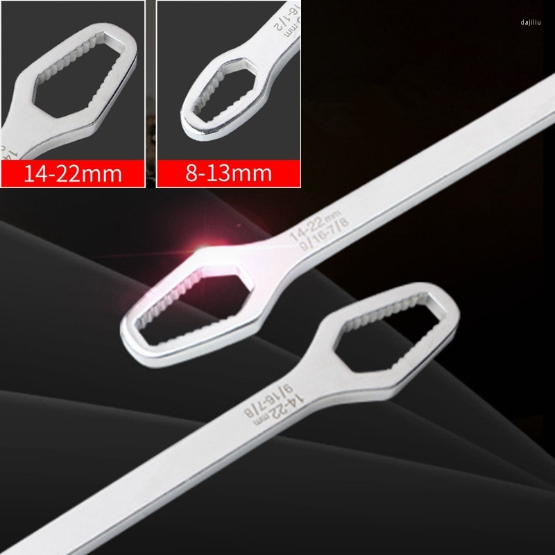 

8-22mm Universal Torx Wrench Self-tightening Adjustable Glasses Board Double-head Spanner Hand Tools For Factory