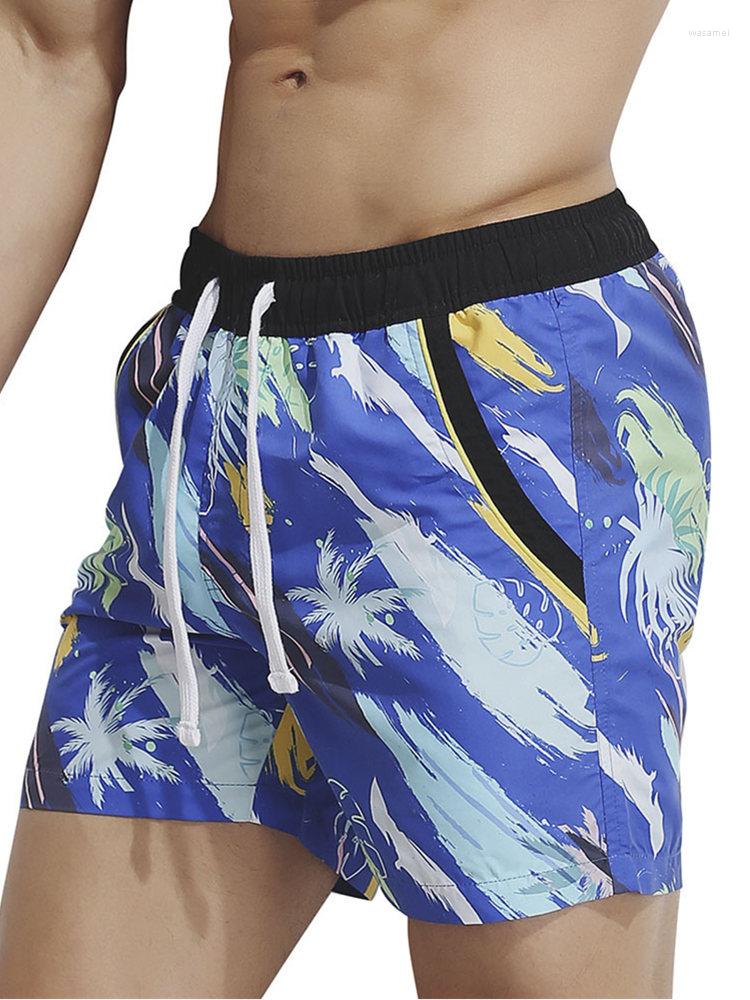 

Men's Sleepwear Mens Board Beach Shorts Summer Swim Pants Quick Dry Printing Surfing Casual Household Pajama, Blue