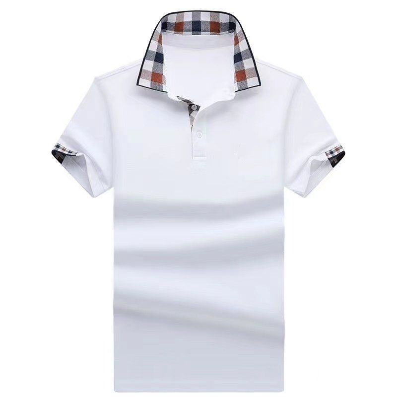 

Wholesale 2211 Summer New Polos Shirts European and American Men's Short Sleeves Casual Colorblock Cotton Large Size Embroidered Fashion T-Shirts S-2XL, Asian size