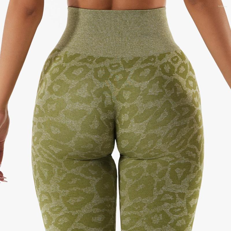 

Active Pants Women Yoga Leopard Hip Fitness High Waist Tight Outerwear Running Sports Lift Tights, Red