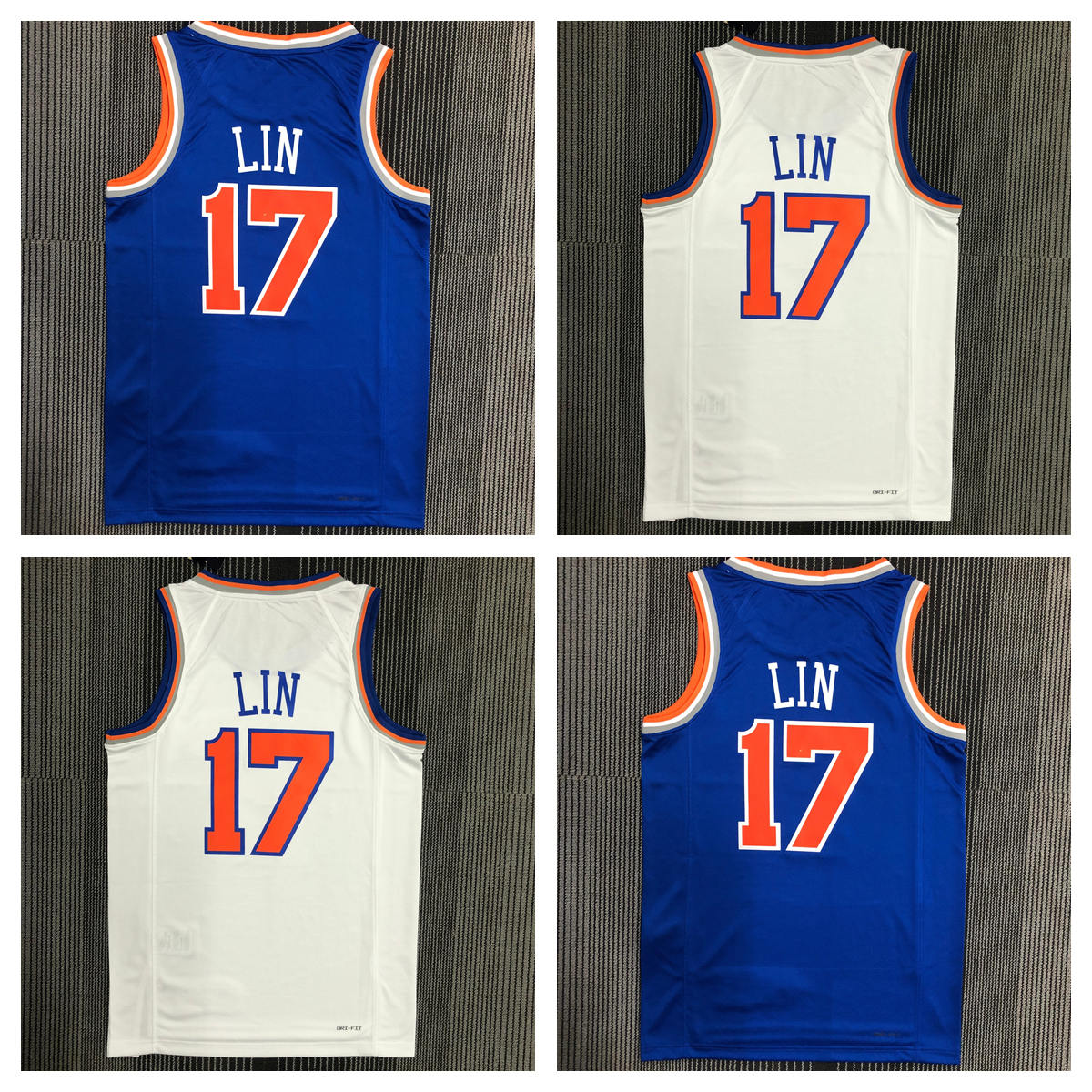 

Printed 75th patch City Basketball Jerseys Jeremy 17 Lin colour White Blue