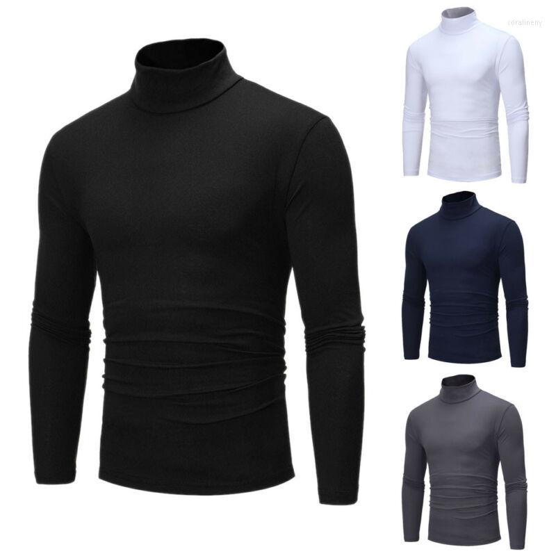 

Men's Sweaters 2022 Winter Men Slim Warm Knit High Neck Pullover Jumper Sweater Top Turtle Solid Long Sleeve, Black