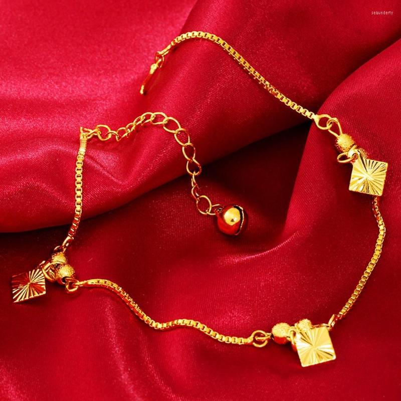

Anklets Anklet Chain Yellow Gold Filled Classic Womens Girls Foot