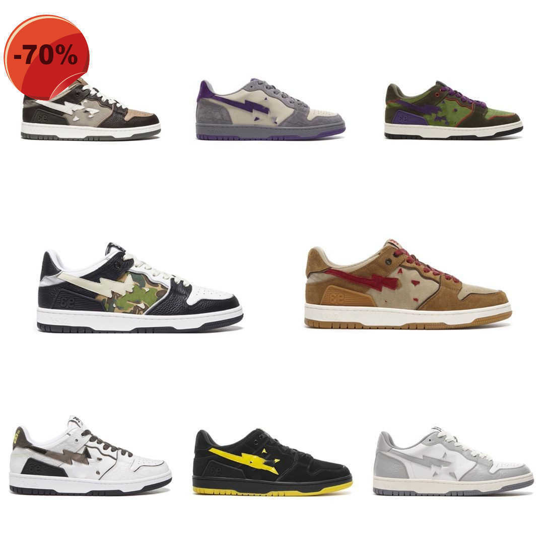 

2022 bapeSta Men Basketball Shoes bapestas Star Camouflage Black White Navy Blue Burst Trainers Sports Sneakers running shoes A BATHING APE, 1625343