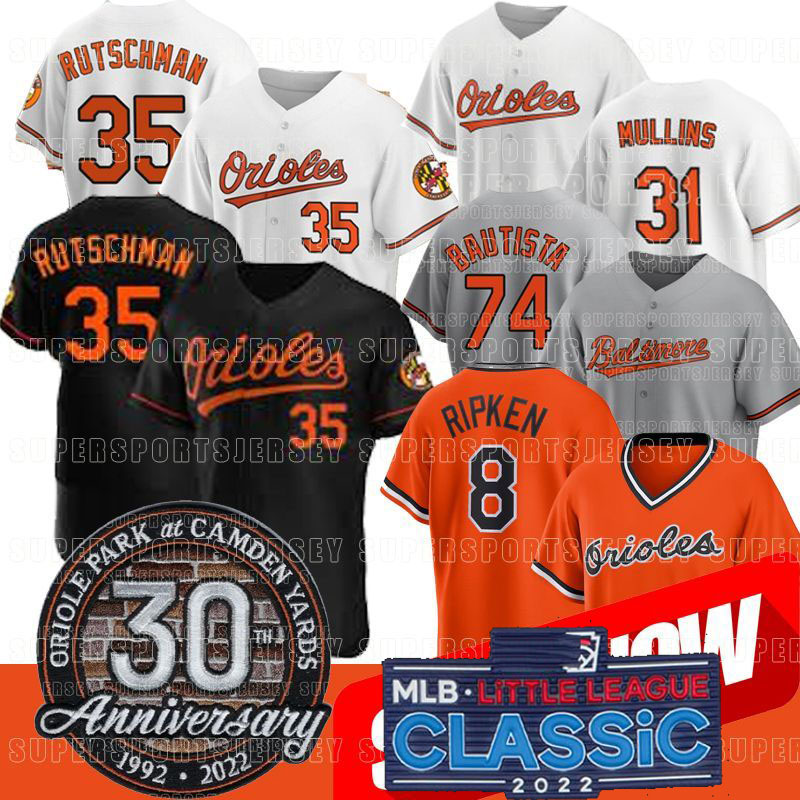 

Orioles 35 Adley Rutschman 2022 Little LeagueJerseys 11 Cedric Mullins Ryan Mountcastle Anthony Santander Jorge Lopez Austin Hays Ryan McKenna 8 Cal Ripken Mateo, Men3