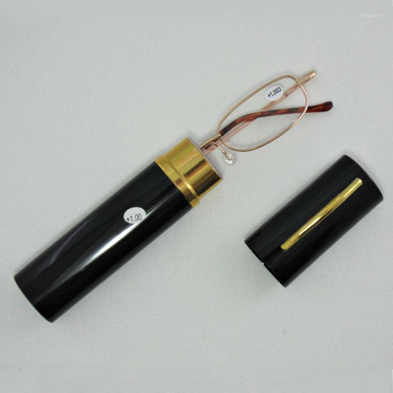 

Sunglasses Women Men Reading Glasses Presbyopia Pen Tube Case Metal Full Frame Portable 1.0 To 4.0 R006
