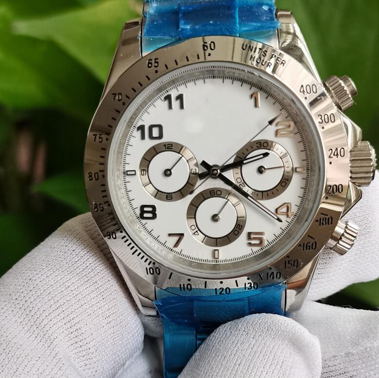 

new version Men's Fashion Wristwatches 40mm White Dial 116520 Automatic NO Chronograph 2813 Movement 316L Stainless Steel bracelet Men's Watch Watches