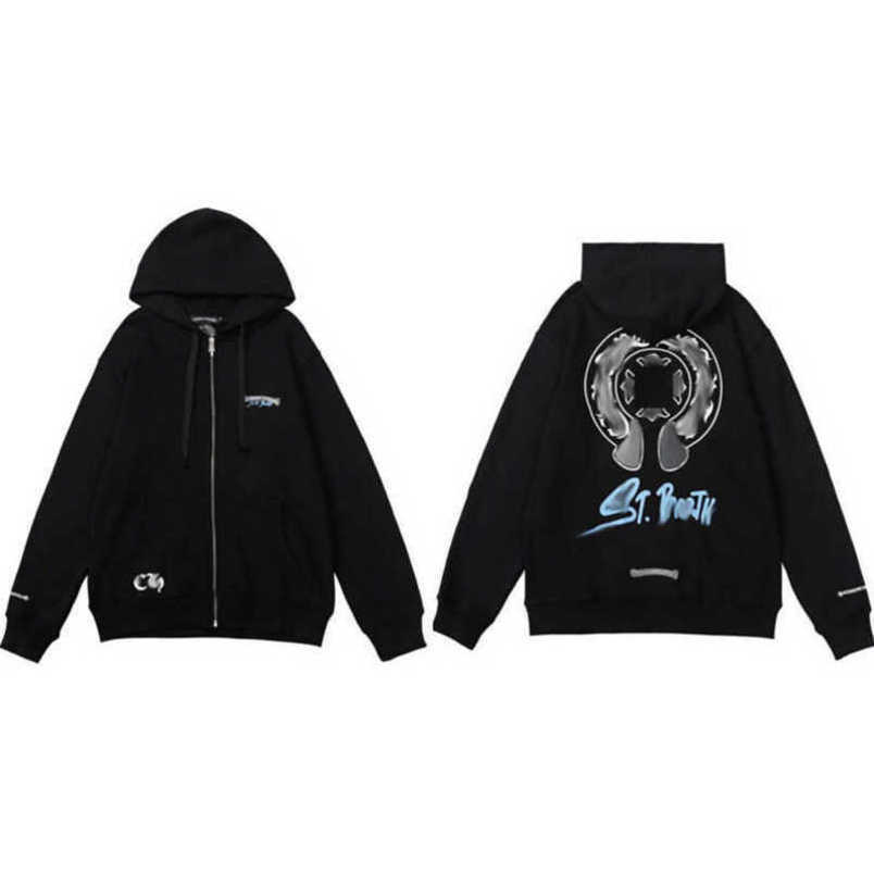 

Luxury Fashion Mens Jackets Sweatshirts Designer Hoodies Sanskrit Sweater Zipper Hooded Cross Pullover Hoodie Casual Men Women Tops Coat Jacket Dcmy