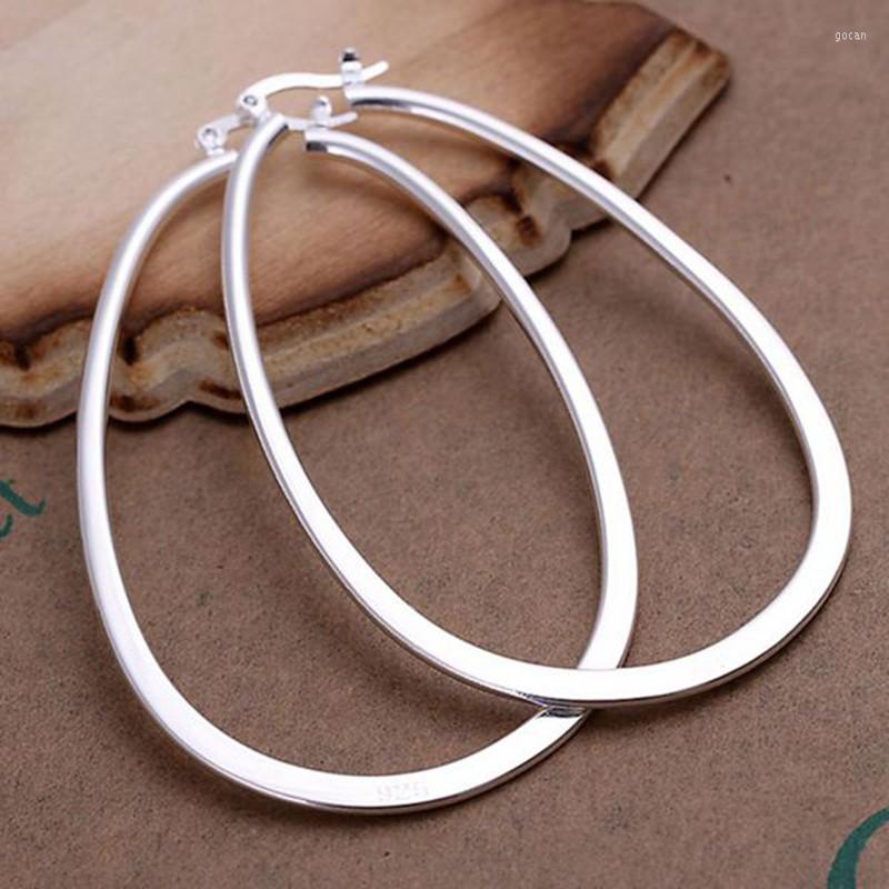 

Hoop Earrings Promotion E001 Wholesale Trendy U Style Silver Plated High Quality Fashion Classic Jewelry Nickle Free /antiallergic