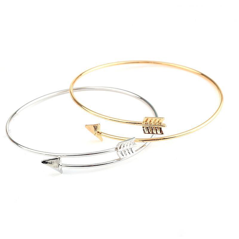 

Skinny Bow and Arrow Bangle Adjustable Cuff Bracelet Wrap Bangles Fashion Jewelry