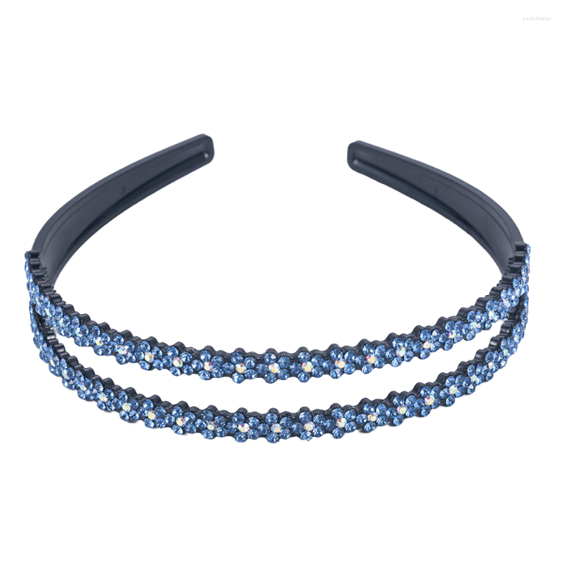 

Bandanas 3pcs Hair Hoops Rhinestone Antiskid Fashion Headwear Headband For Girls