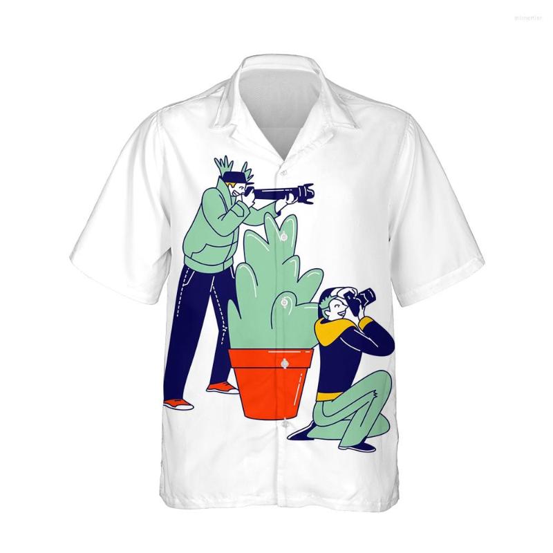

Men' Casual Shirts Jumeast 3d Simple People Printed Hawaiian Funny Shirt Men Anime Trendy Short Sleeve Mens Fashion Loose Streetwear, 04