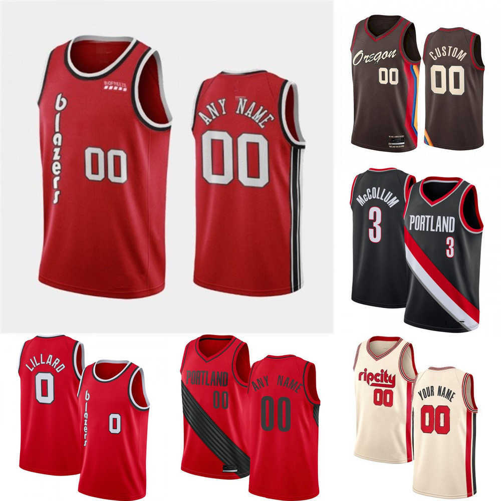 

75th Custom Men Portland''Trail Blazers''21 Keljin Blevins 4 Greg Brown III 9 Nassir ittle 22 Clyde Drexler Basketball Jerseys, Color