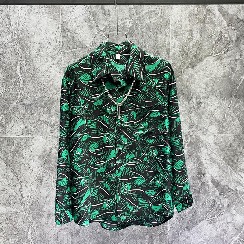 

Men's Casual Shirts ST08225 Fashion Men's 2022 Runway Luxury European Design Party Style Clothing, Picture shown