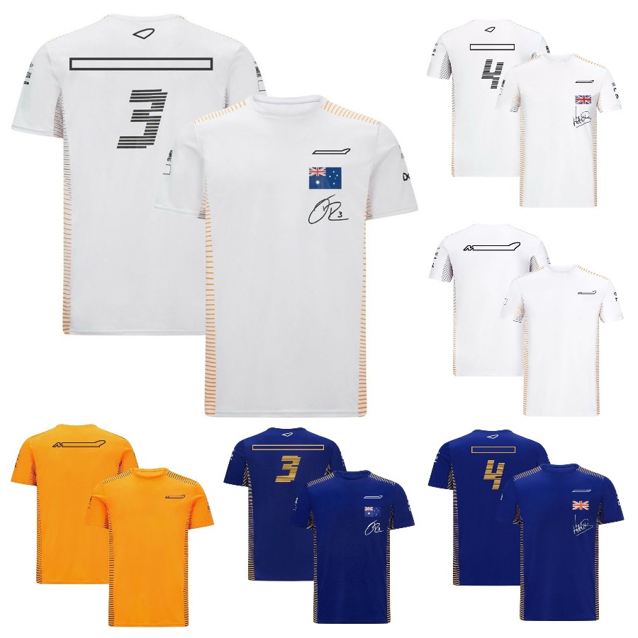 

F1 T-shirt Formula 1 Racing Driver Short Sleeves Team Car Fans Casual Breathable T-shirts Summer Outdoor Sports Quick Dry Jersey Tops
