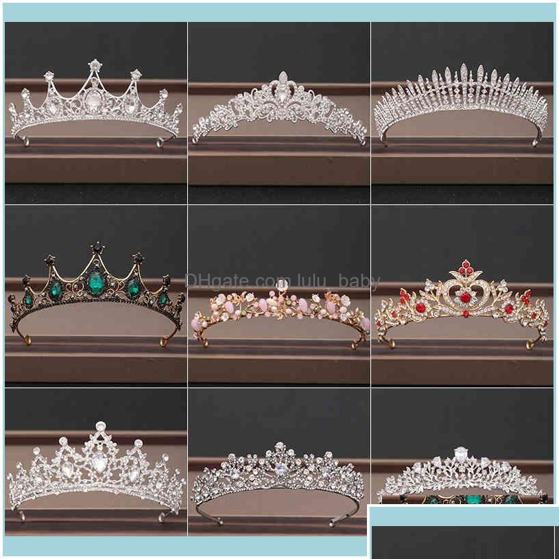 

Headbands Headbands Jewelrycrown Jewelry Bridal Headpiece Woman Baroque Rhinestones Crystal Tiaras Bride Party Crowns Wedding Hair A Otah3