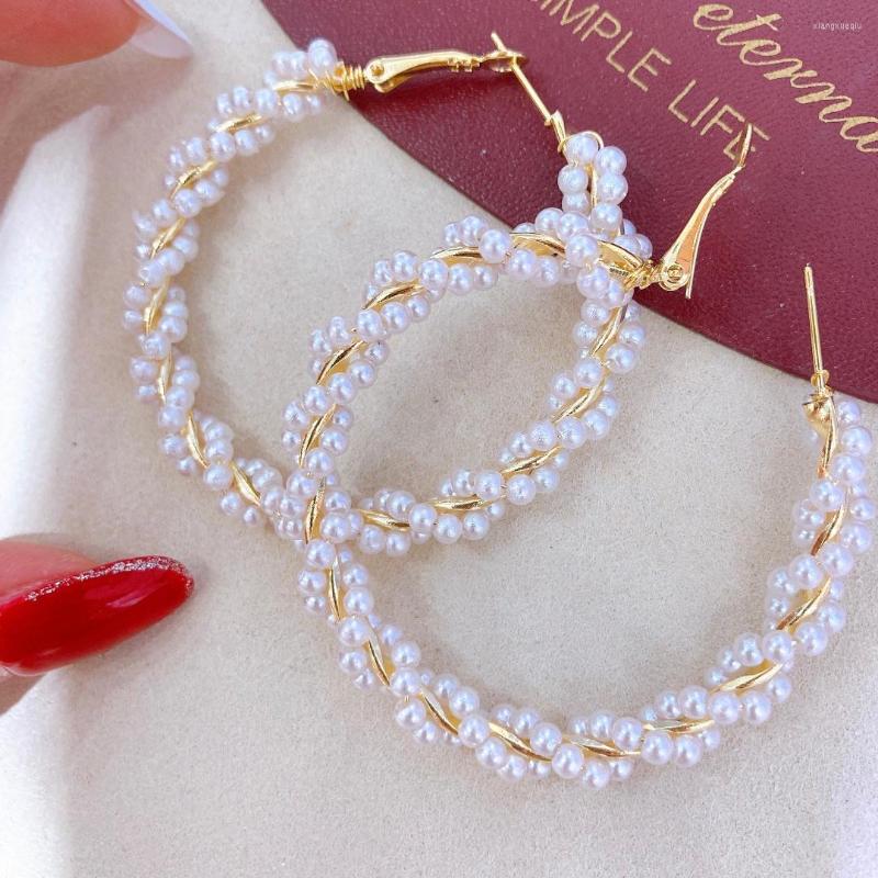 

Dangle Earrings Selling Shell Pearls Hooks Women Handmade Pearl Jewelry Elegant Lady Gifts