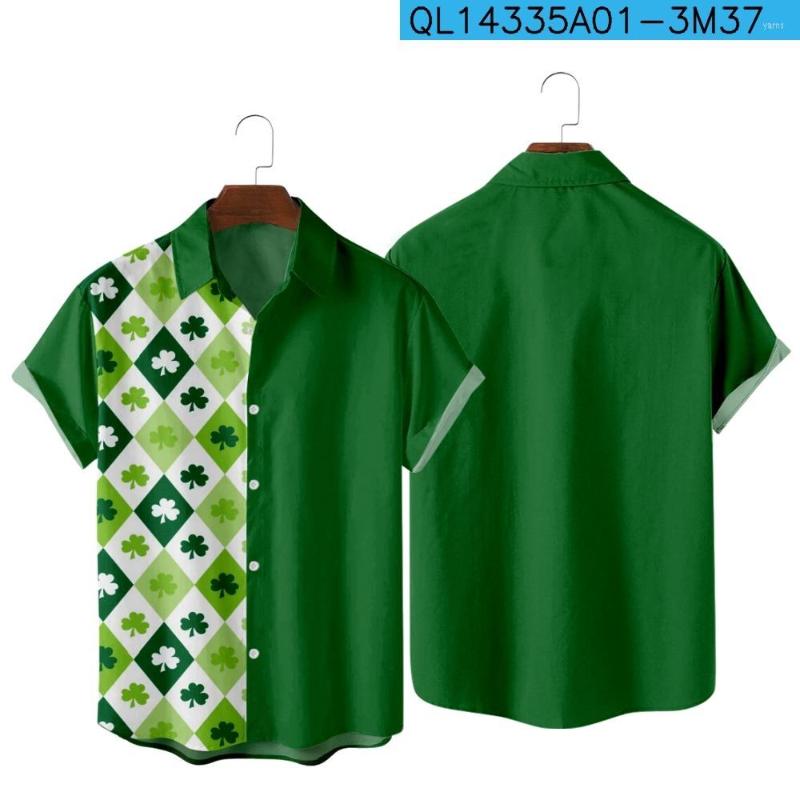 

Men's Casual Shirts Men's Ireland St.Patrick's Day Short Sleeve Tops Cool Style Loose Hawaiian For Men And Women, Ql15098a01