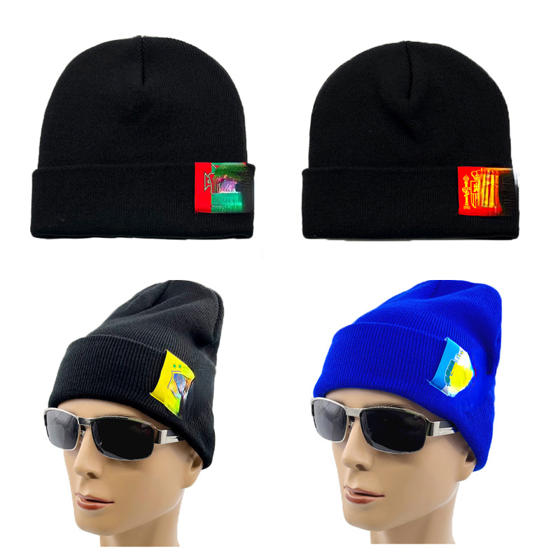 

Collectable Outdoor Accs 2022 Qatar World Cup Hat Souvenir Knitted Winter Warm