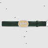 

5A Top Quality Brand Designer Belts 598092Leather belt with Interlocking G Army Green Mens Authentic Official With Box B1SD, Belt size