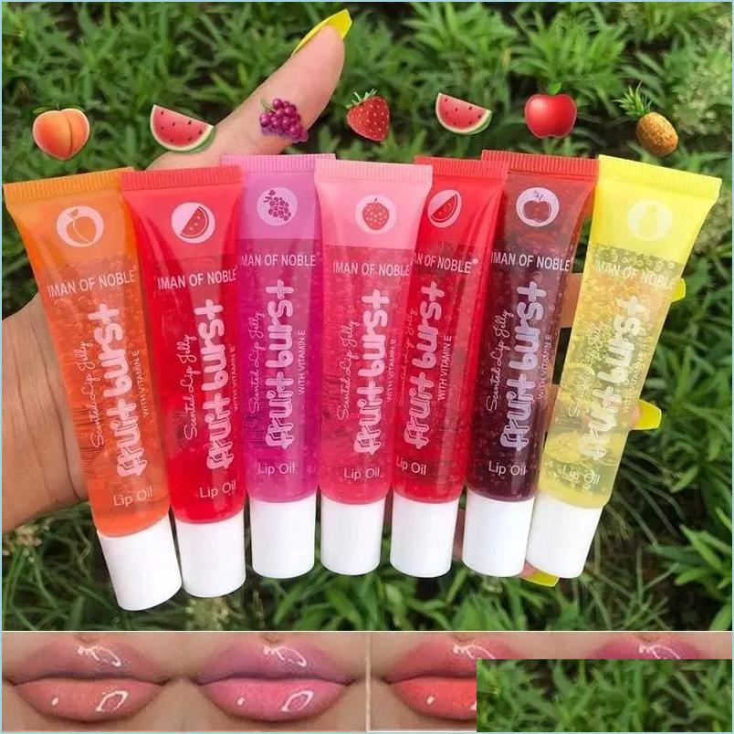 

Lip Gloss Fruit Burst Lip Oil Scented Plum Gloss Moisturizer Jelly Shiny Vitamin E Oils Lipgloss 6Pcs Drop Delivery 2022 Health Beau Dh4Fb, Shipped out in randomly sended colors
