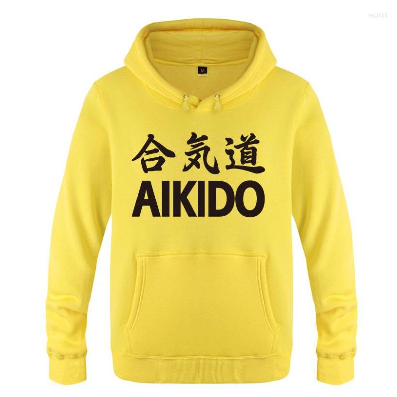 

Men's Hoodies Japan Aikido Bodybuilding Men Fleece Long Sleeve Hooded Sweatshirt Winter Fitness Pullover Streetwear Moleton Masculino