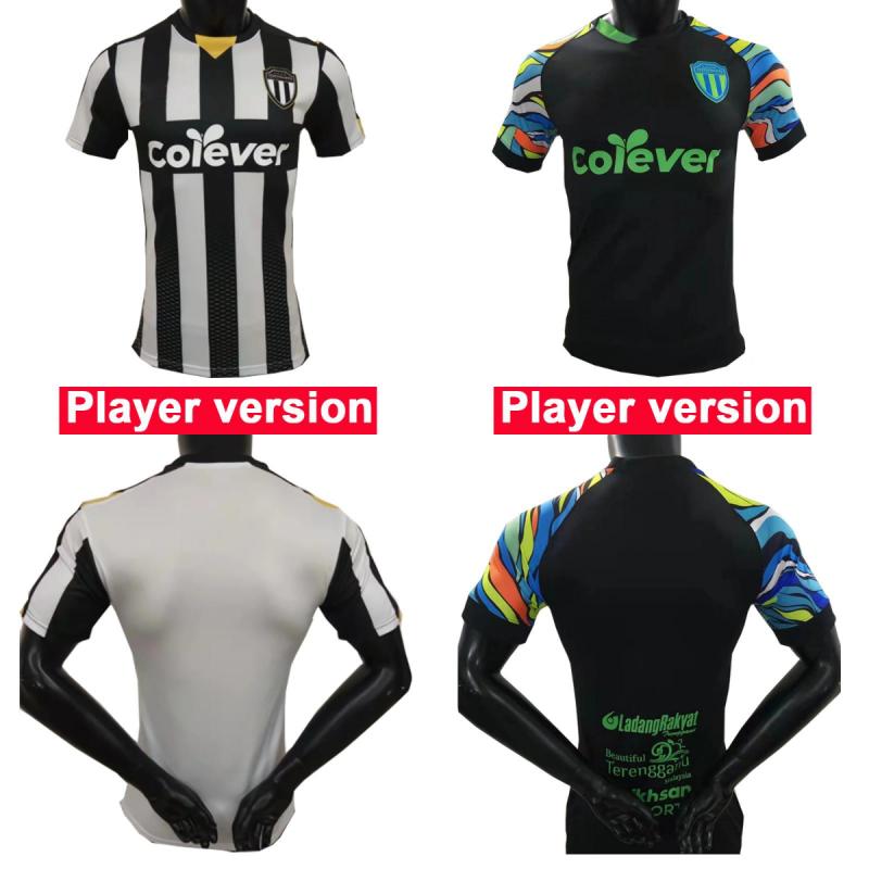 

22 23 Terengganu Soccer Jerseys Player Version 2022 2023 AZAM AZMI Home Black White GK Black Short Sleeve Uniforms Man Football Shirt S-2XL