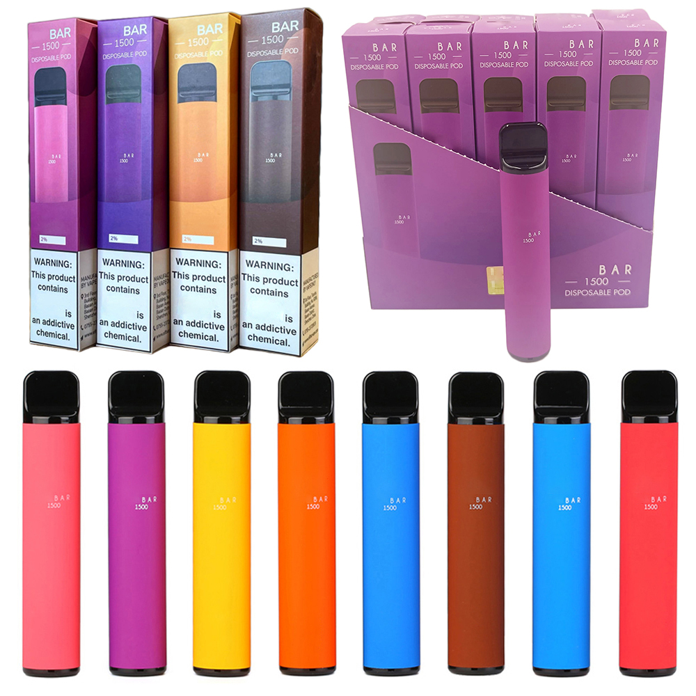 

EF Bar Disposable E cigarettes 1500 Puffs Vape Pen 4.8ml Pre-filled Pods Cartridges 850mAh Battery Vaporizers lost mary elux esco bars bang xxl cake aroma king