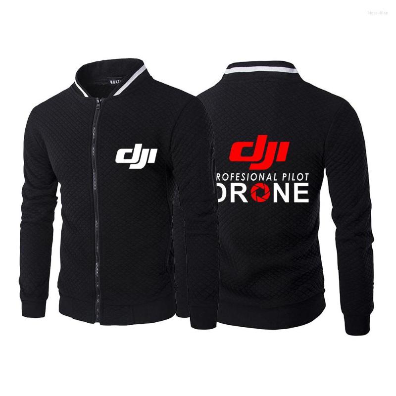 

Men' Hoodies 2022 SweatshirtsDJI Professional Pilot Drone Logo Patchwork Fleece Tracksuit Warm Hooded Zipper Sportswear