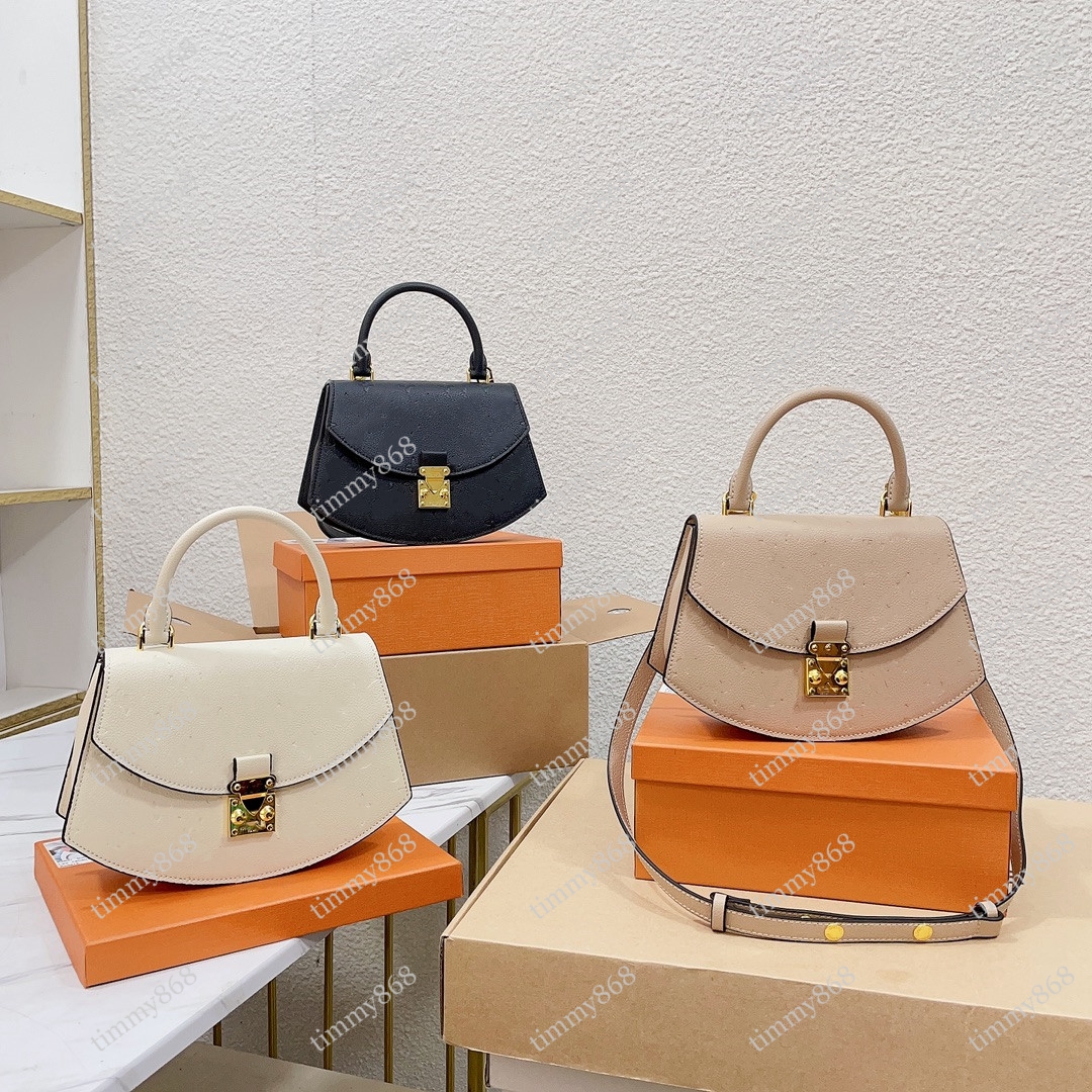 

5A Genuine Leather Fashion women designer tote bag Handbag soho Shoulder Bags luggage shopping purse wallet womens bags Gold chain, Brown flower