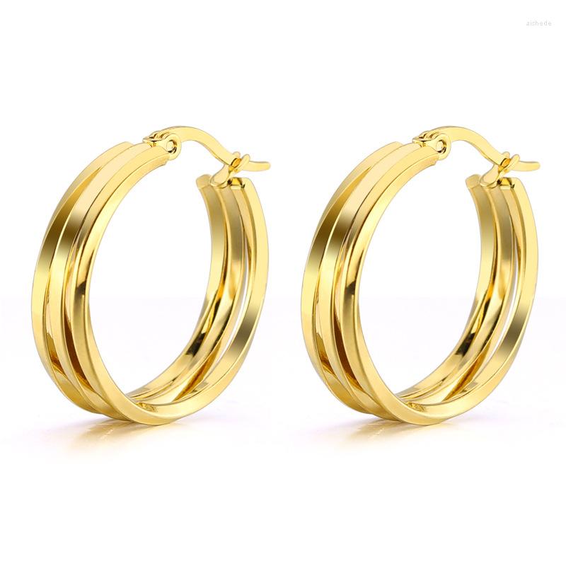 

Hoop Earrings TOOCNIPA 2022 Brand Metal Elegant Earring Woman Vintage Gold Color Korean Statement Accessories Brincos