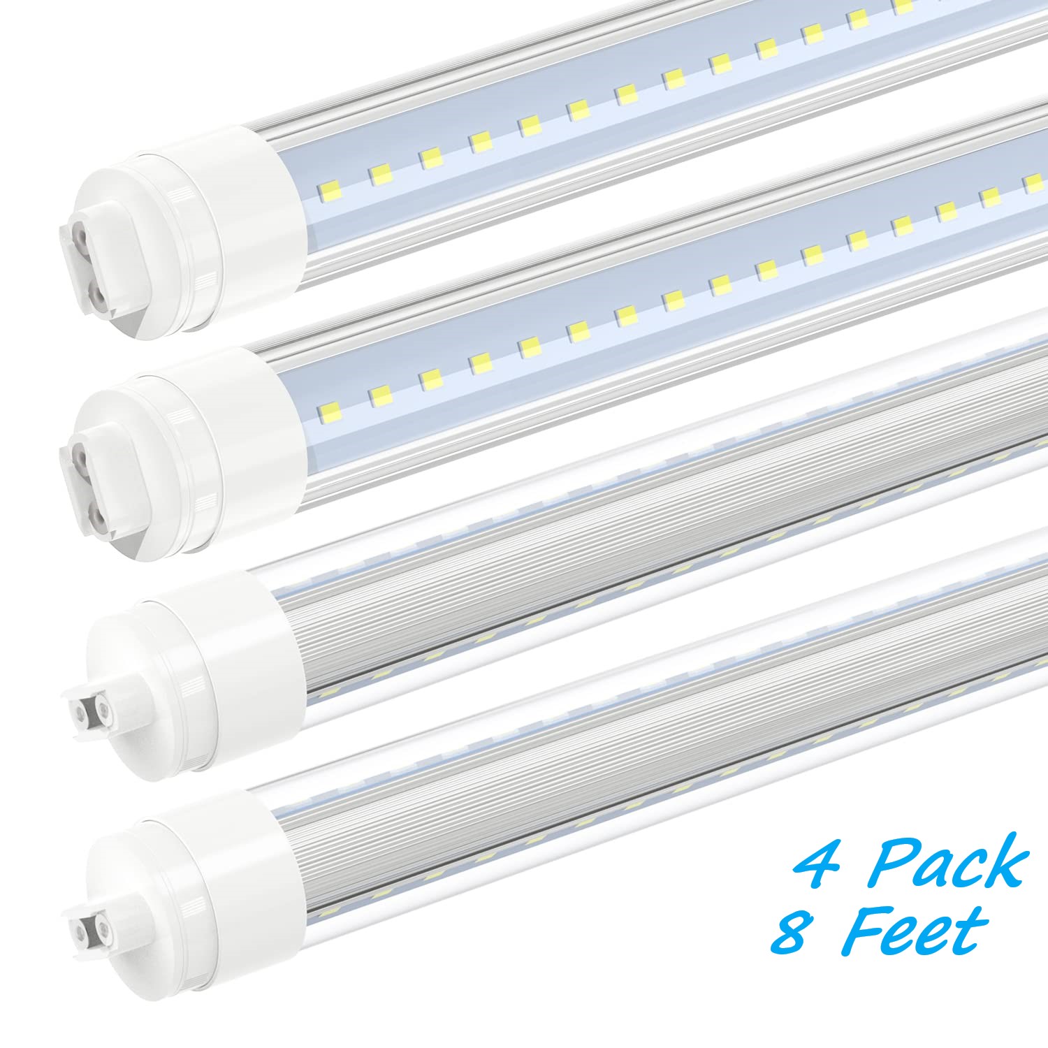 

360 Degree LED Tube T8 T10 T12 4FT 5FT 6FT 8FT R17D/HO Base led Outdoor Tubes for Double Sided Signs 6000K Cool White Clear Cover