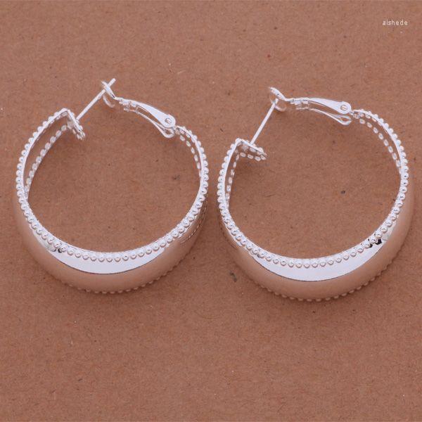 

Hoop Earrings ES-AE564 Silver Color For Women Jewelry Christmas Gift Water Stone Loop /bfbajwia Awiajnpa