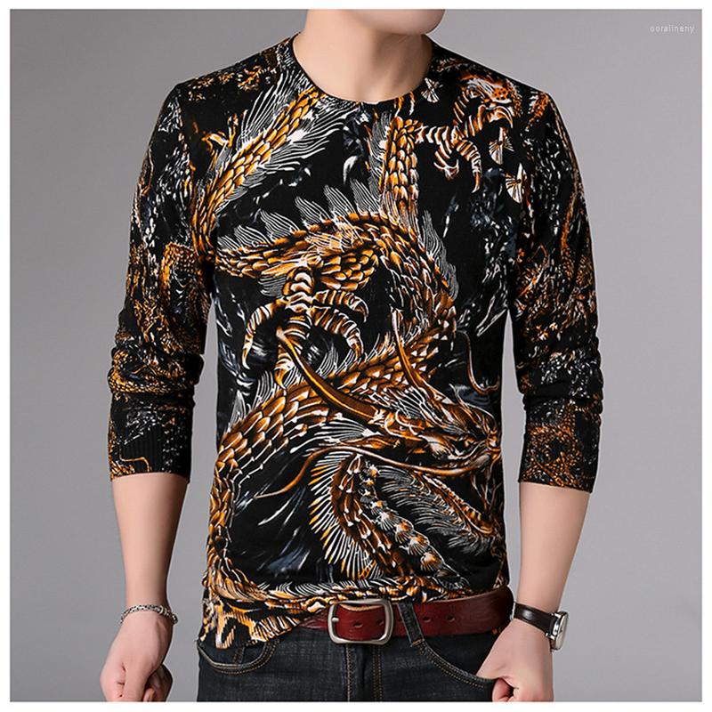 

Men's Sweaters Chinese Style Domineering Dragon Pattern 3d Print Sweater Spring&Autumn 2022 Top Quality Soft Comfortable Men M-XXXL, Picture shown