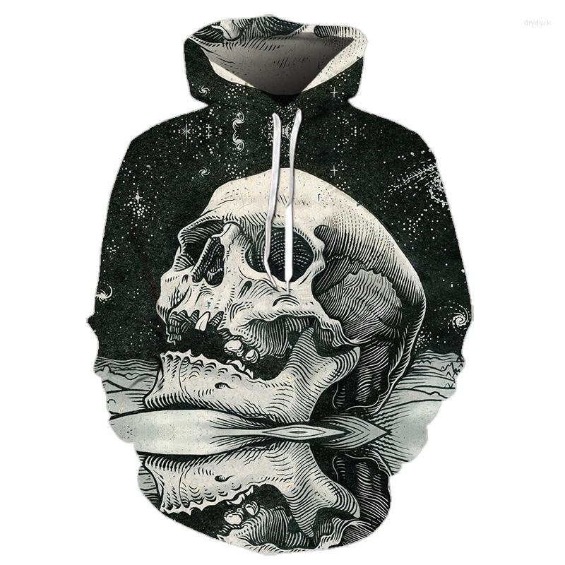 

Men's Hoodies 2022 Arrivals Skull Long Sleeve Sweatshirt Fashion Casual Hoodie Mens Pullover Top With Hoody Black, Lmsk122