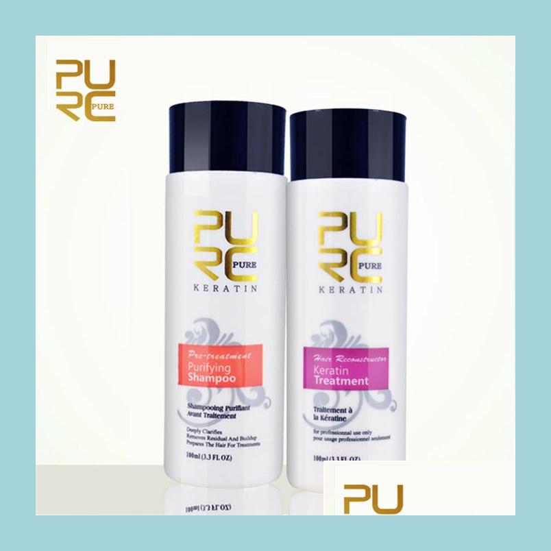 

Shampoo Conditioner Purc Straightening Hair Repair And Straighten Damage Products Brazilian 5 Keratin Treatment Add Purifying Shampo Dhqah