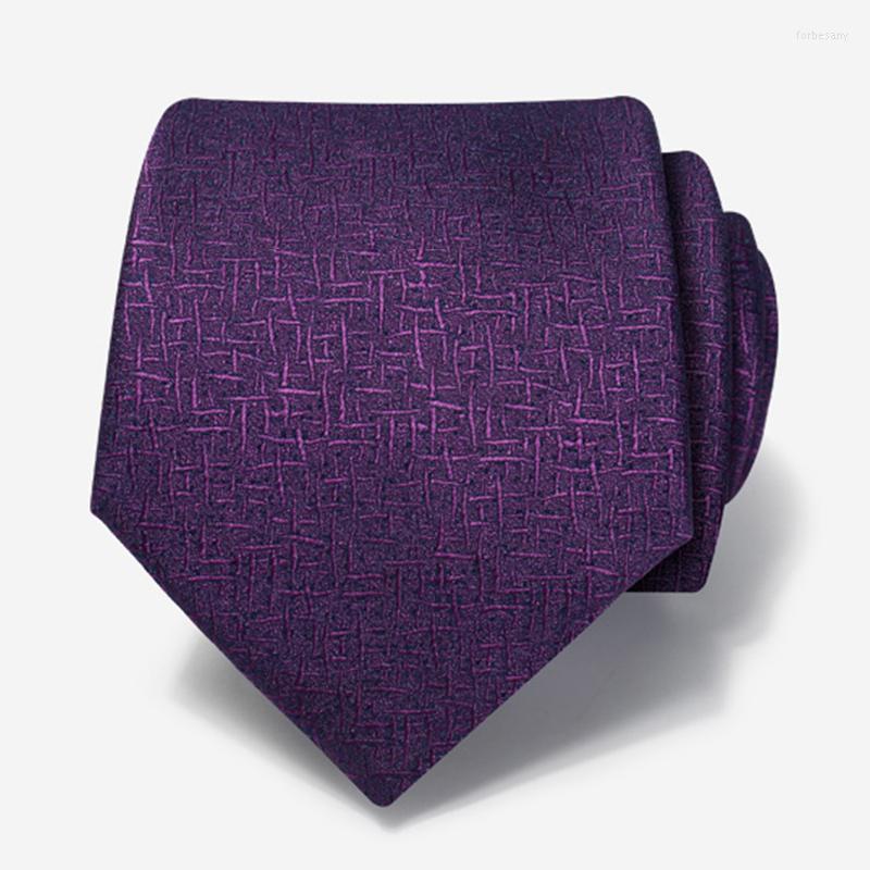 

Bow Ties 2022 Fashion Tie For Men Korean Style Formal Casual Dark Purple 8CM Wide Zipper Necktie Gift Box Designer Brand Cravat