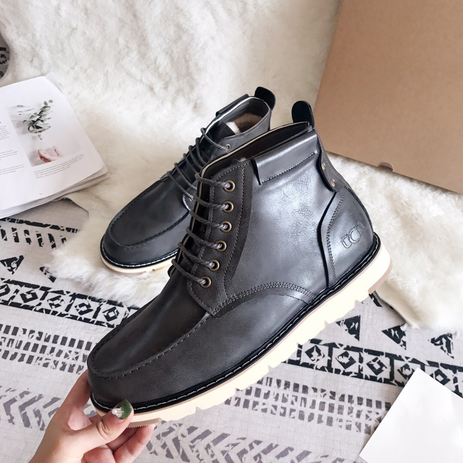 

Designer Boots Paris Luxury Brand Boot Genuine Leather Warm Boots Martin Ankle Booties Man Short Winter Full fur Fluffy furry Sneakers Trainers by top99 004, # box