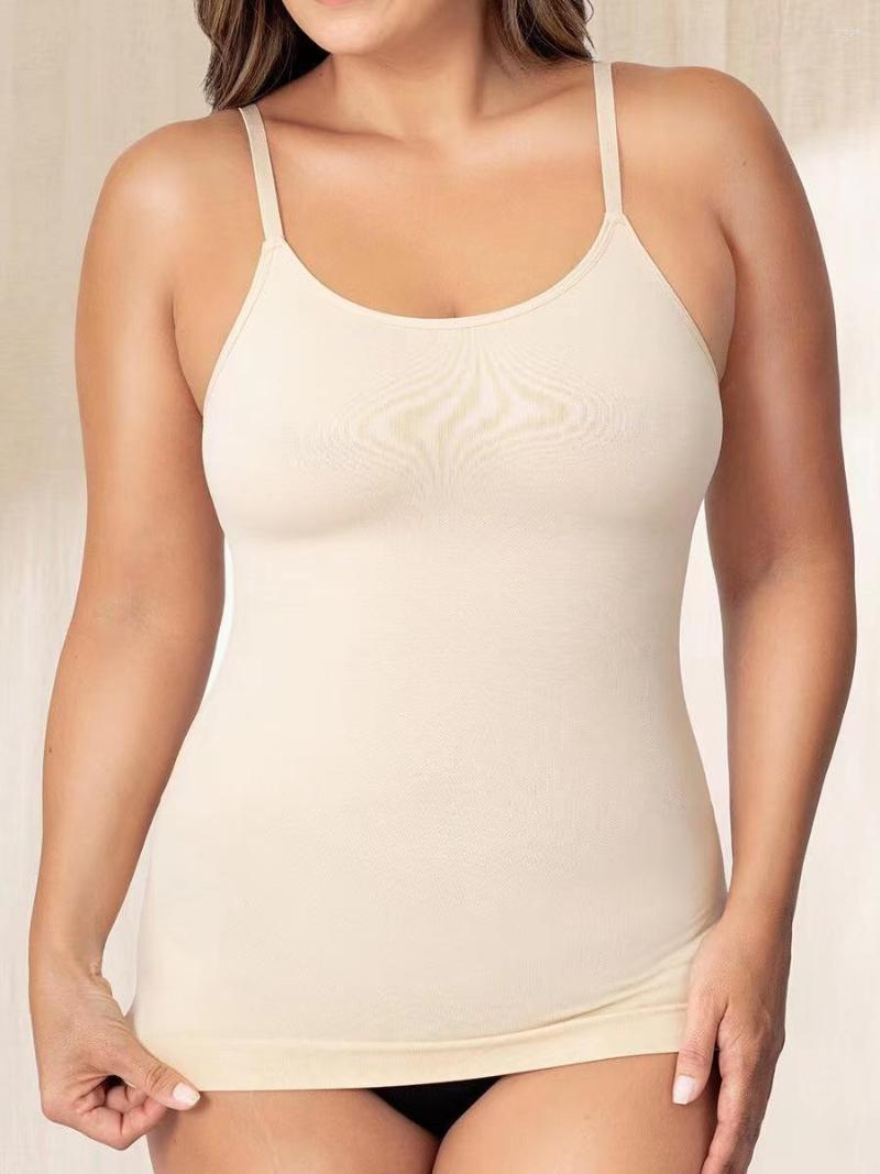 

Women' Shapers Women' High Elastic Shapewear Camisole Corset Seamless Bodysuit Fajas Reductoras Y Modeladoras Mujer Womenbinder, 7 with chest pad