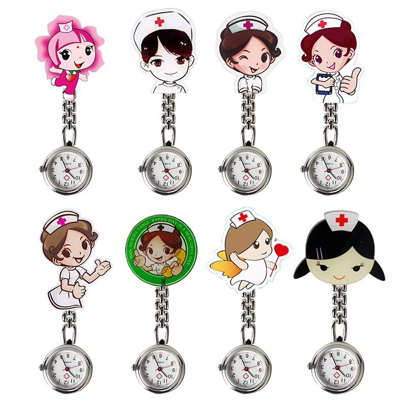 

Card Holders Cute Pocket Watch Super Cartoon Nurse Stethoscope Angel Pattern Brooch Quartz Movement Ladies Gift Drop Delivery 2022 Smt8X, As details