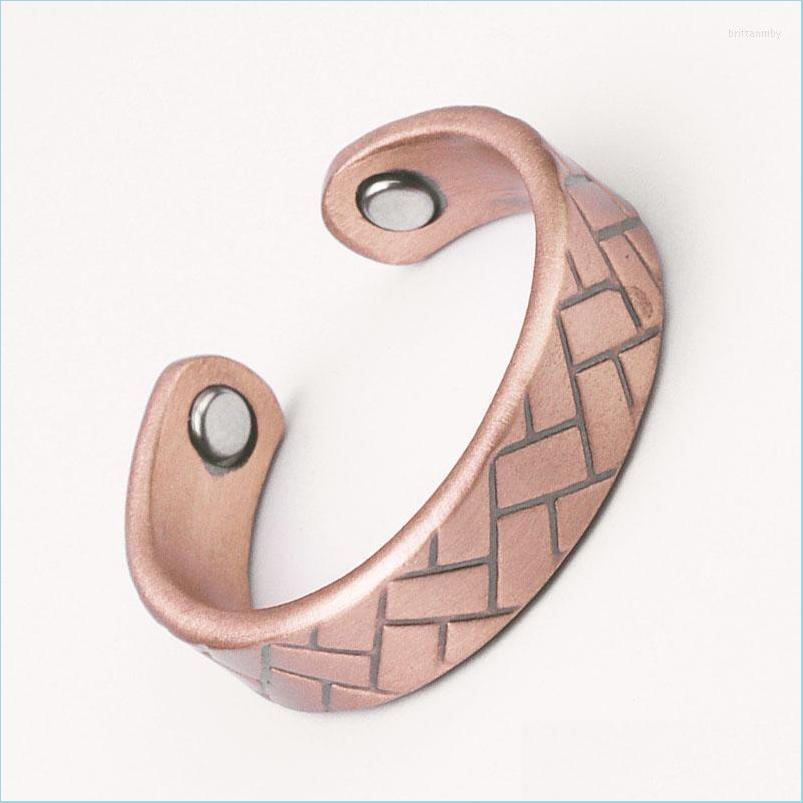 

Cluster Rings Cluster Rings Fashion Classic Cube Copper Magnetic Adjustable Opening Ring For Men And Women Jewelry Giftcluster Clust Dhxky