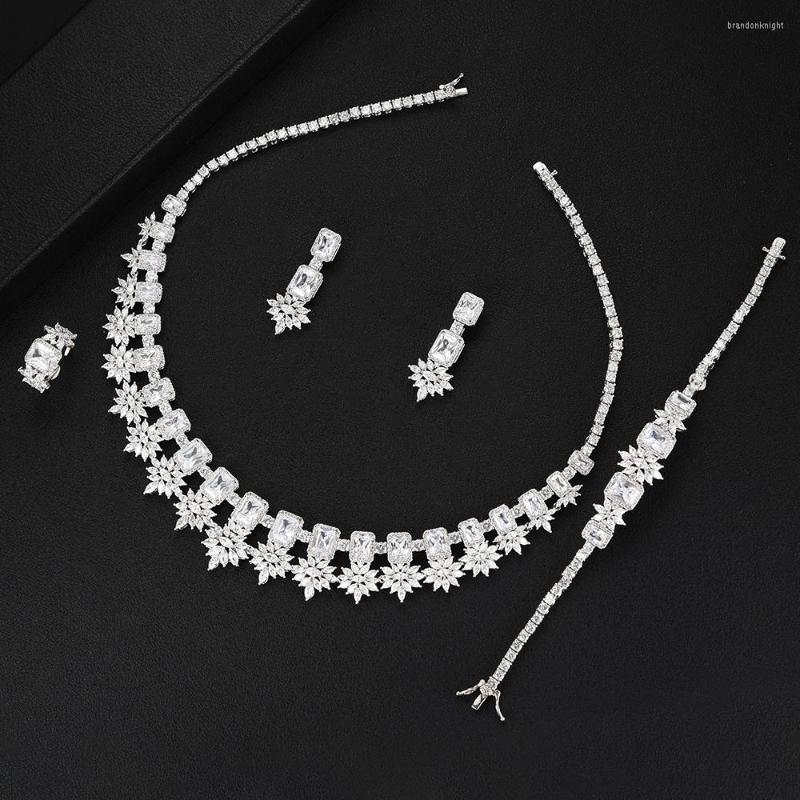 

Necklace Earrings Set LARRAURI Fashion African Jewelry Brand Exquisite Dubai Bangle Ring Woman Nigerian Wedding Bridal Bijoux, Picture shown