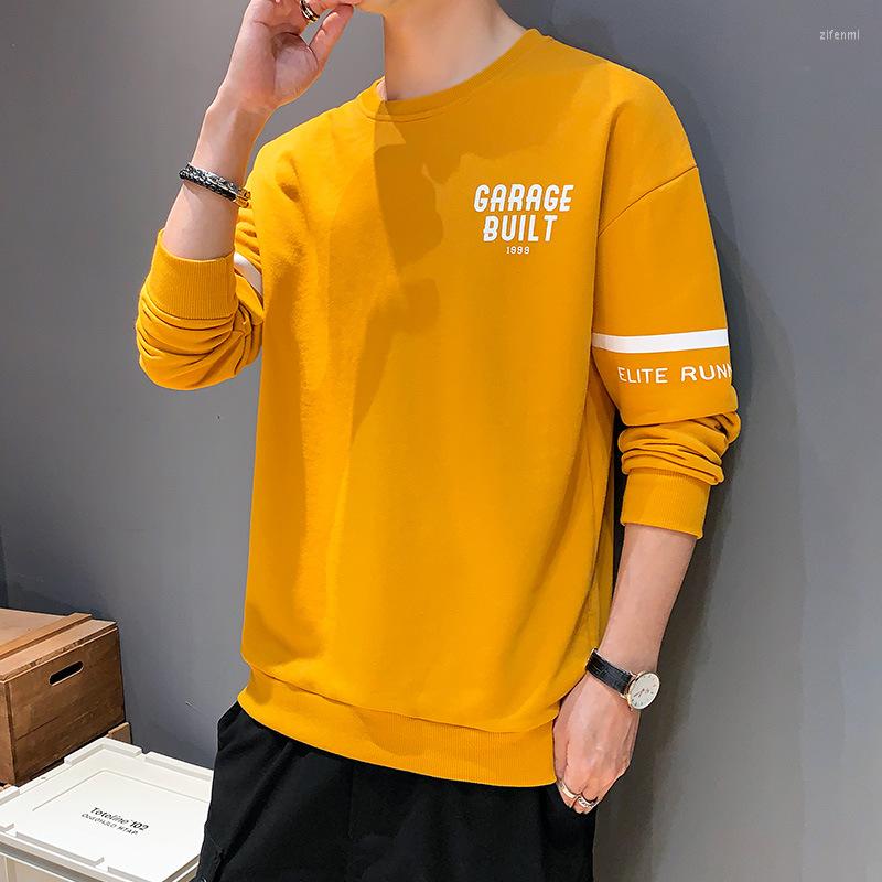 

Men's Hoodies 2022 Spring And Autumn Pullovers Cotton Men Fashion Regular Long Sleeve Casual Harajuku 4XL Slim O-Neck, Black