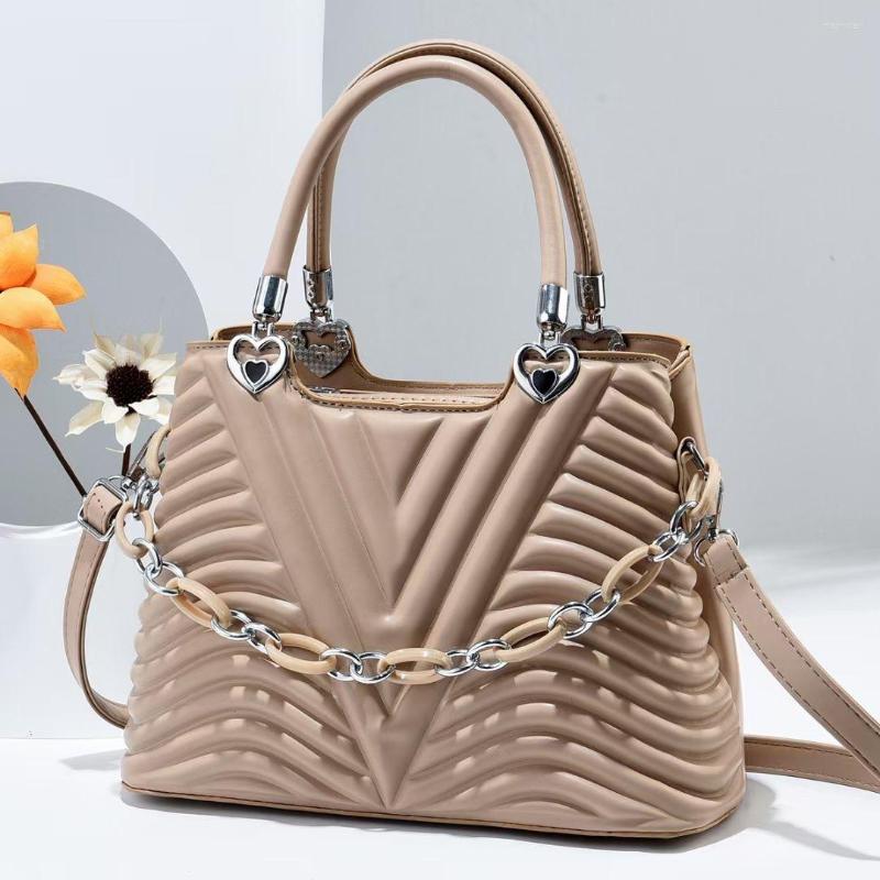 

Evening Bags CIKER European American Large Retro Fashion Women's Soft-faced Shoulder Diagonal Simple Handbags Female, White