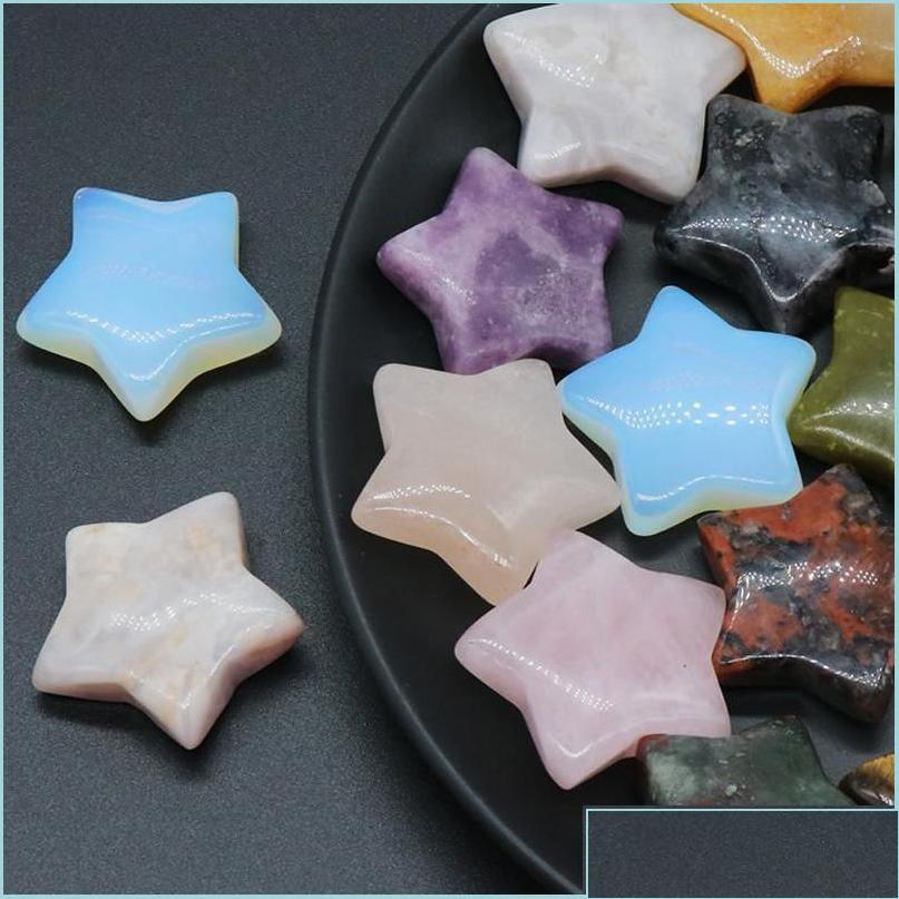 

Charms Charms Natural Stone Furnishing Articles Rose Quartz Agate Opal Star Shape Crystals And Stones Healing Home Decora Dhgirlssho Otbou