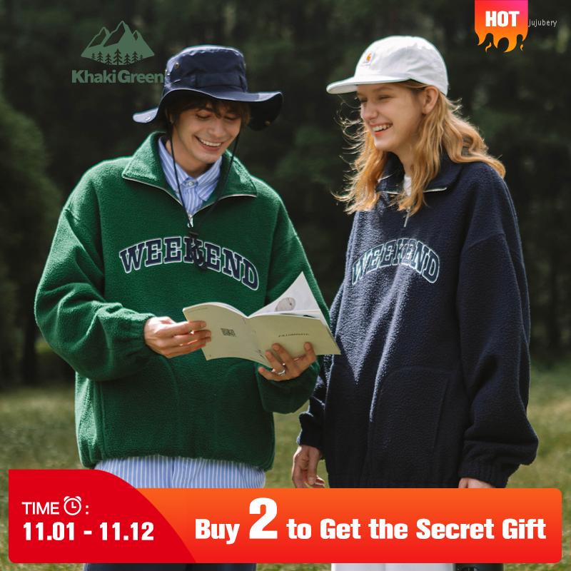 

Men's Hoodies INFLATION Men's Warm Fleece Sweatshirts 2022 Winter Quarter Zip Up Oversized Pullovers Unisex Matching Sweatshirt, Green