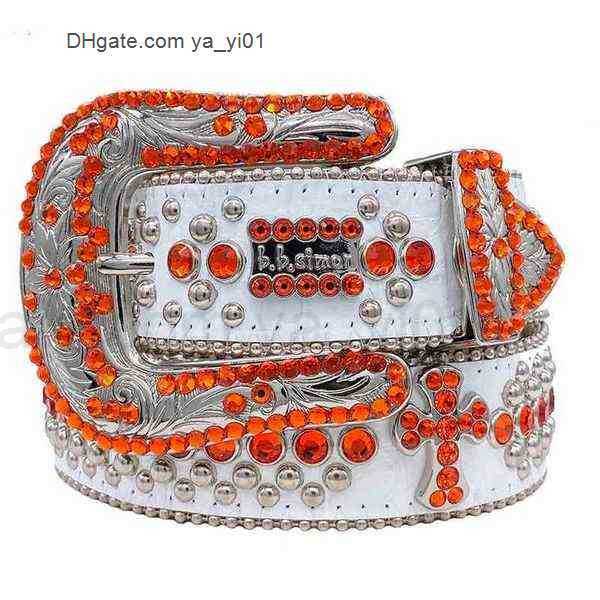 

2022 Belt Designer Bb Simon Belts for Men Women Shiny diamond belt white cintura uomo boosluxurygoods 777