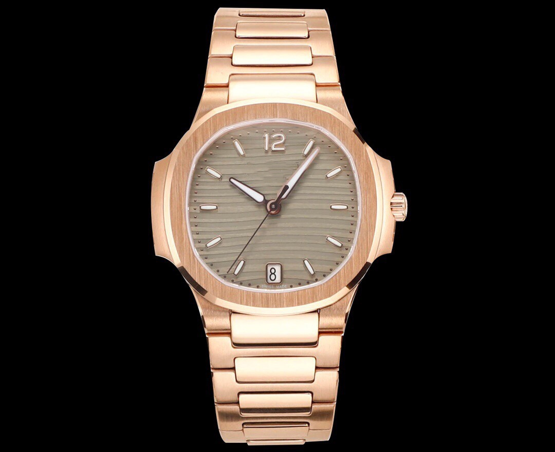 

TOP mens watch cal.324C automatic machinery movement watches 35.2mm-8.62mm diamond watch 316L fine steel case strap 08, Black