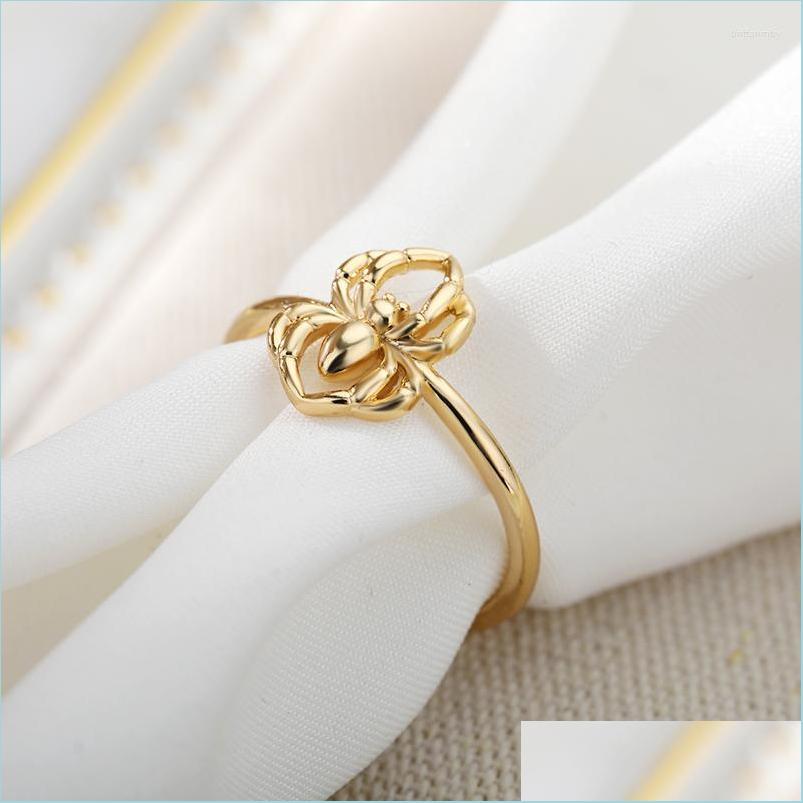 

Cluster Rings Cluster Rings Fashion Spider For Women Animal Ring Gold And Sier Plated Cute Finger Accessories Friend Jewelry Giftclu Dhixr