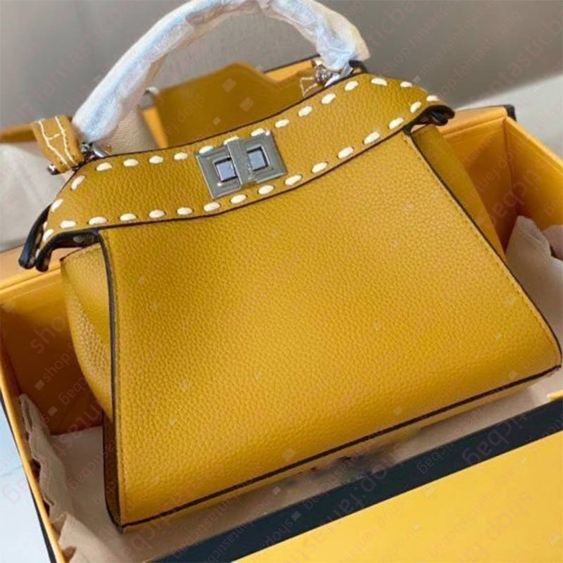 

Fashion Designer Women bag Clutch handbag tote Shoulder Cross body Satchel Hobo Luxury genuine leather F Peekaboo cat Stitching, Blue